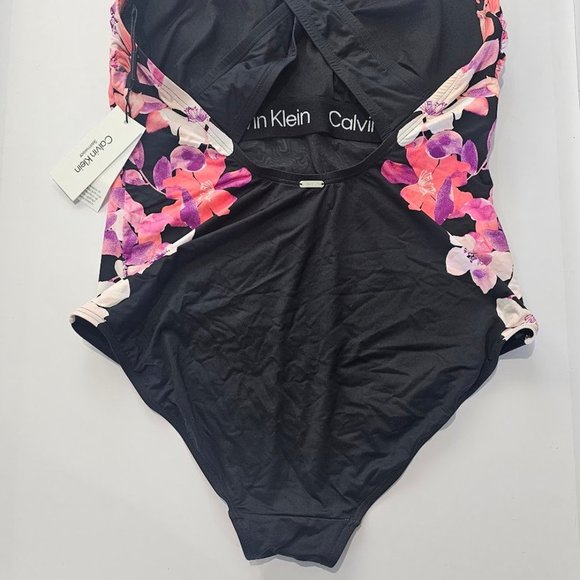 Calvin Klein Cross-Back Tummy Control Swimsuit Size 18 - Picture 8 of 11